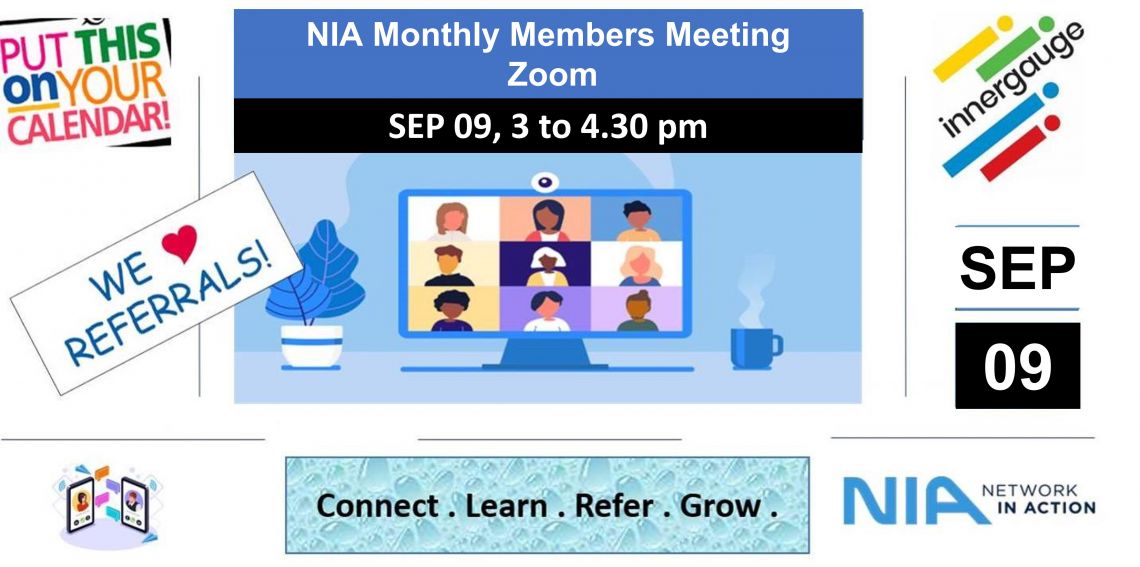 NIA Monthly Members Meeting - Zoom