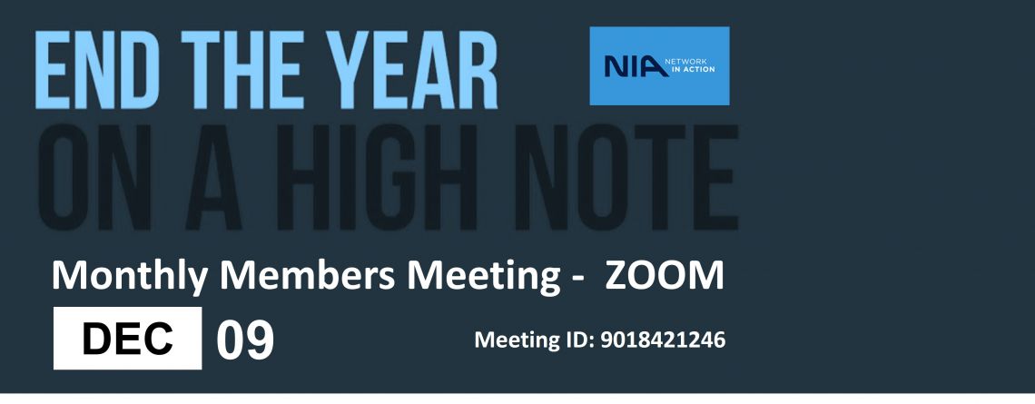 NIA Monthly Members Meeting - Zoom