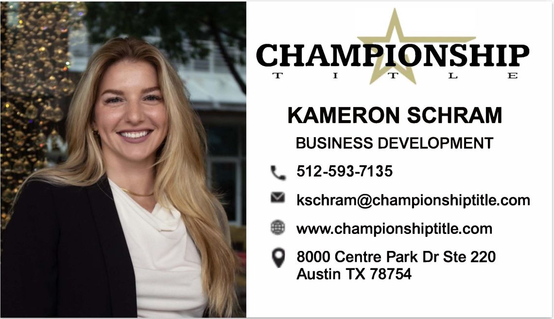 (Title Company ) Kameron Schram