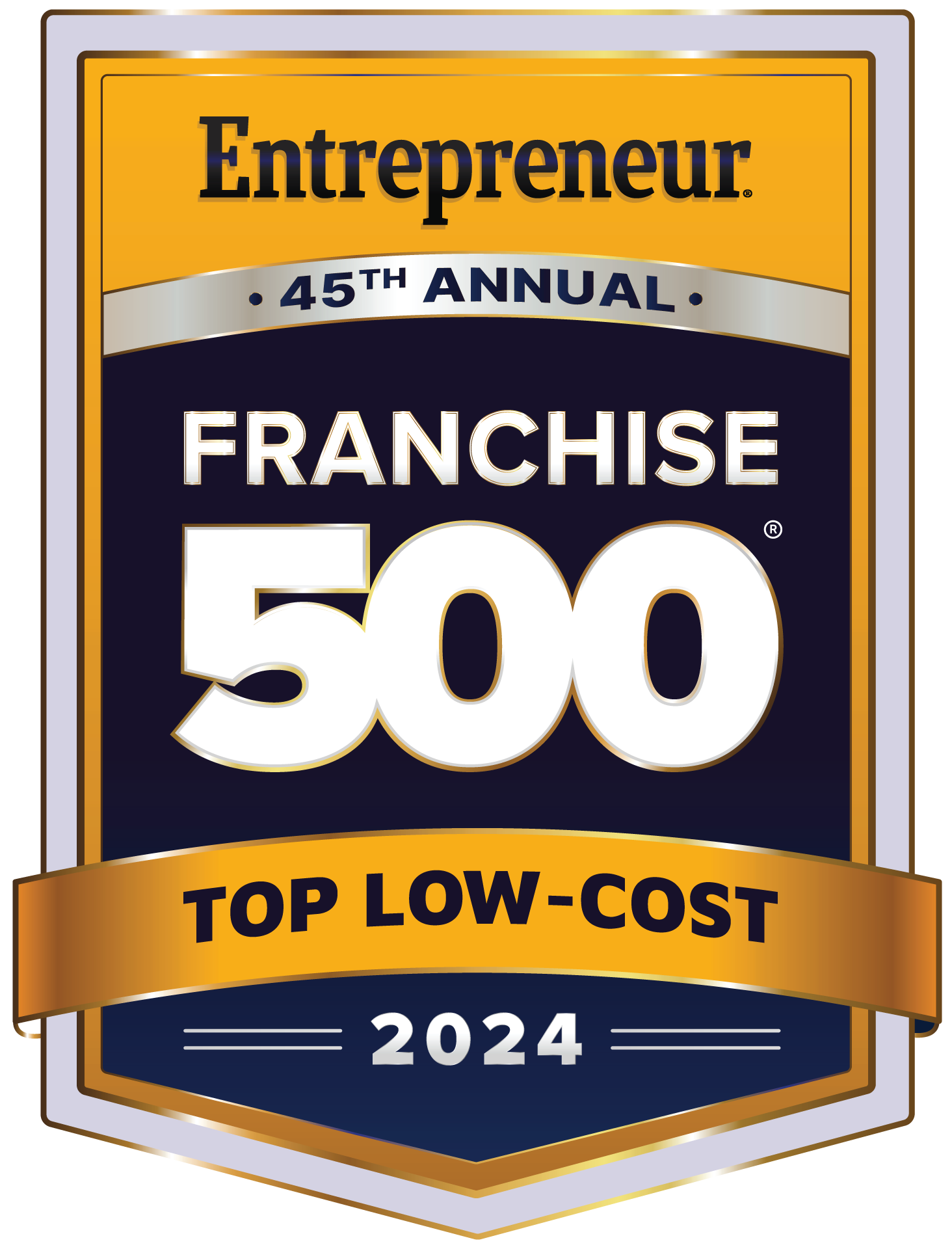 Entrepreneur Magazine Franchise 500 Top Low-Cost Franchises 2024