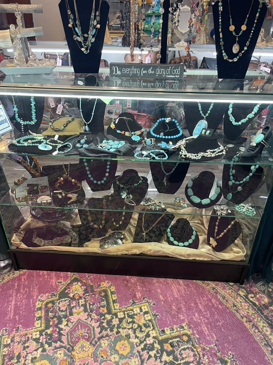 We have a lot of sterling silver, turquoise, gemstones, GOLD, diamonds