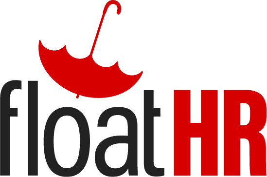 floatHR logo, looks better with a white background... but you know, PNG files. <br /><br />Designed by Jeremy Ross at Volume 11